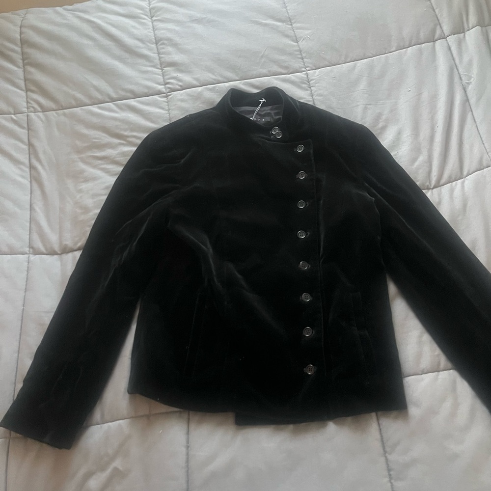Theory Black Velvet Women's Blazer